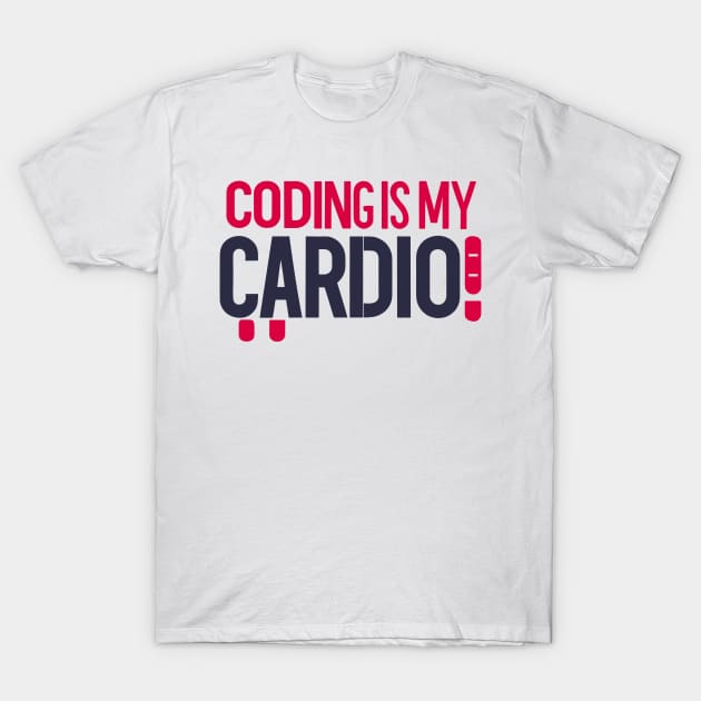 Coding Is My Cardio | Gym Geek Developer T-Shirt by Indigo Lake